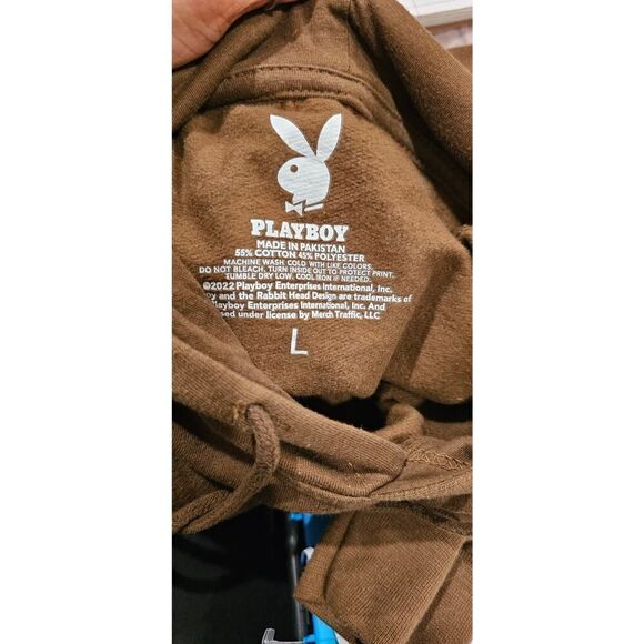 Playboy Men's Brown Hoodie Size Large - Picture 4 of 4